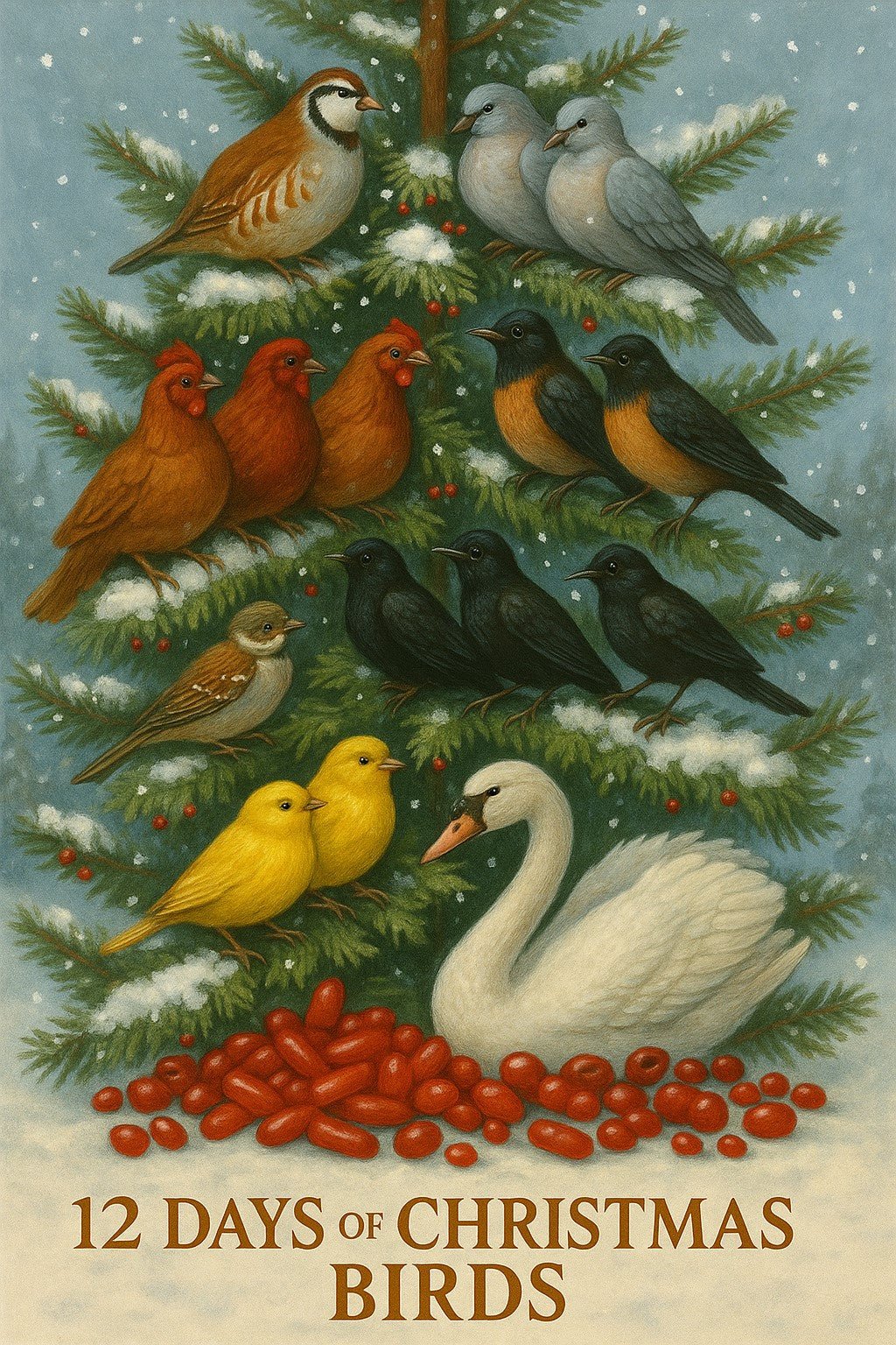 12 Days of Christmas Birds: Meaning, Fun Facts & Holiday Inspiration - Tree Treasures