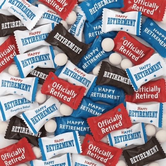 216ct Happy Retirement Mints Buttermints – Individually Wrapped Candy – Retirement Party Favors for Guests – Soft Dinner Mints for Celebrations - Tree Treasures