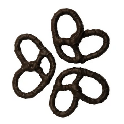 3 - Ring Dark Chocolate Covered Pretzels – Gourmet Holiday Treats - Tree Treasures