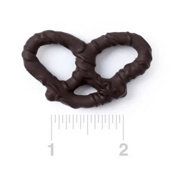 3 - Ring Dark Chocolate Covered Pretzels – Gourmet Holiday Treats - Tree Treasures