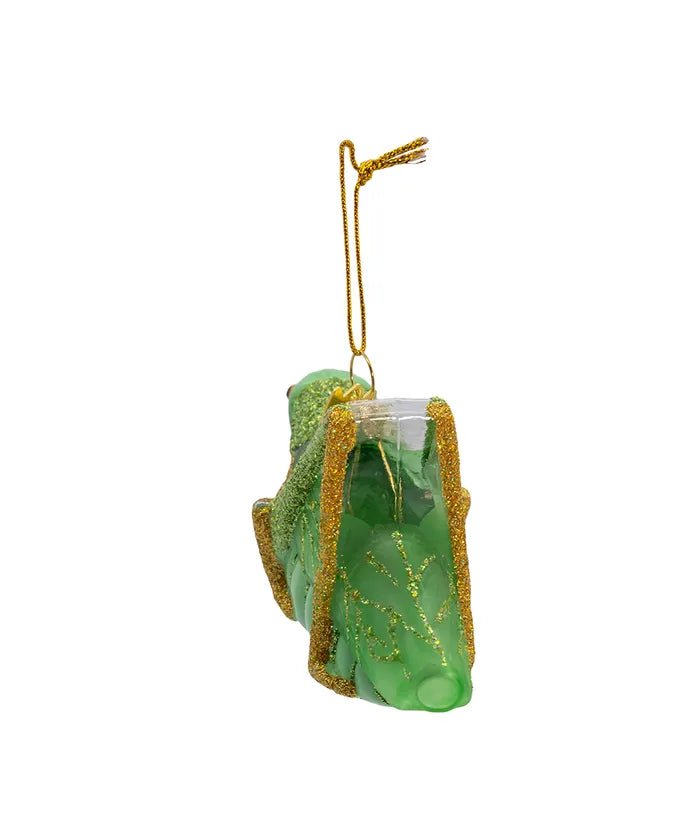 4.25 - Inch Lucky Cricket Glass Ornament – Noble Gems - Tree Treasures