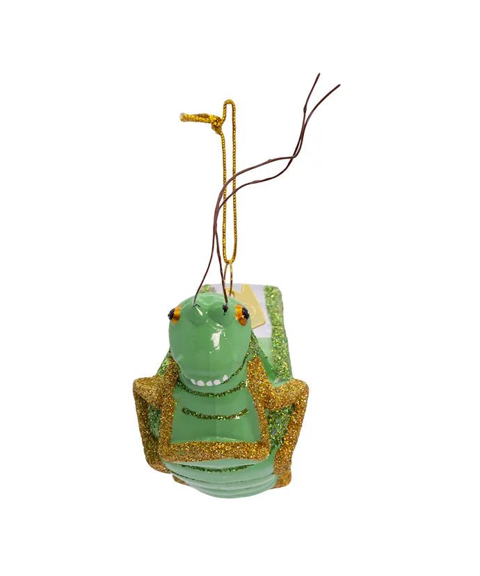 4.25 - Inch Lucky Cricket Glass Ornament – Noble Gems - Tree Treasures