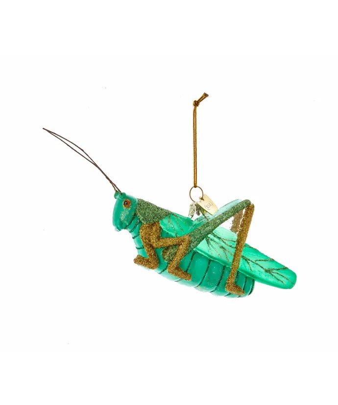 4.25 - Inch Lucky Cricket Glass Ornament – Noble Gems - Tree Treasures