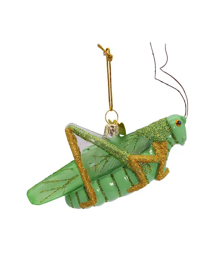 4.25 - Inch Lucky Cricket Glass Ornament – Noble Gems - Tree Treasures