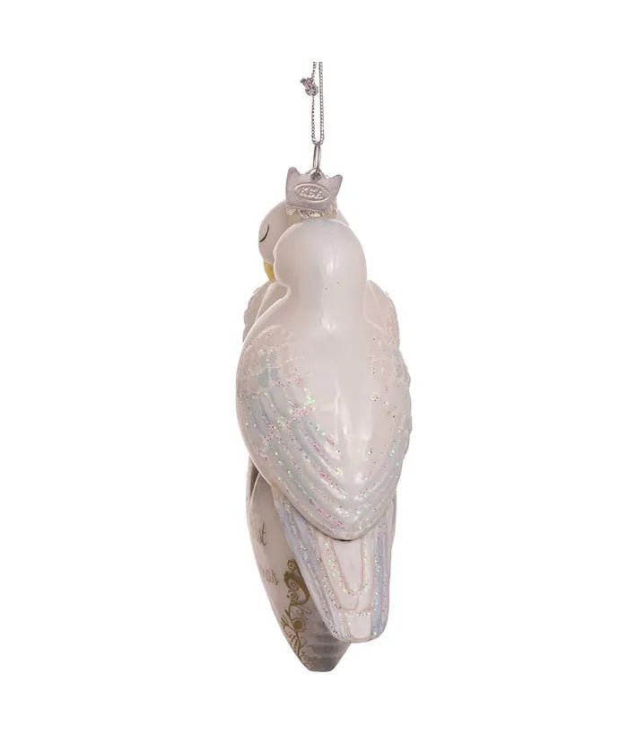4.75 - Inch Doves First Christmas Heart Ornament – Noble Gems - Tree Treasures