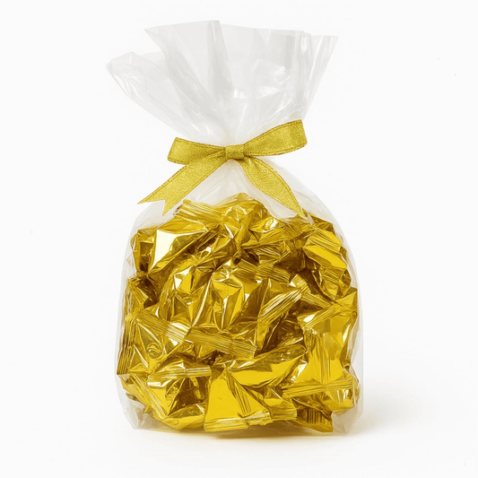 55 Count Gold Wrapped Buttermints – Individually Wrapped Butter Mints Bulk for Weddings, Baby Showers, Retirement, Candy Buffets, and Thank You Gifts – Soft Buttermints - Tree Treasures
