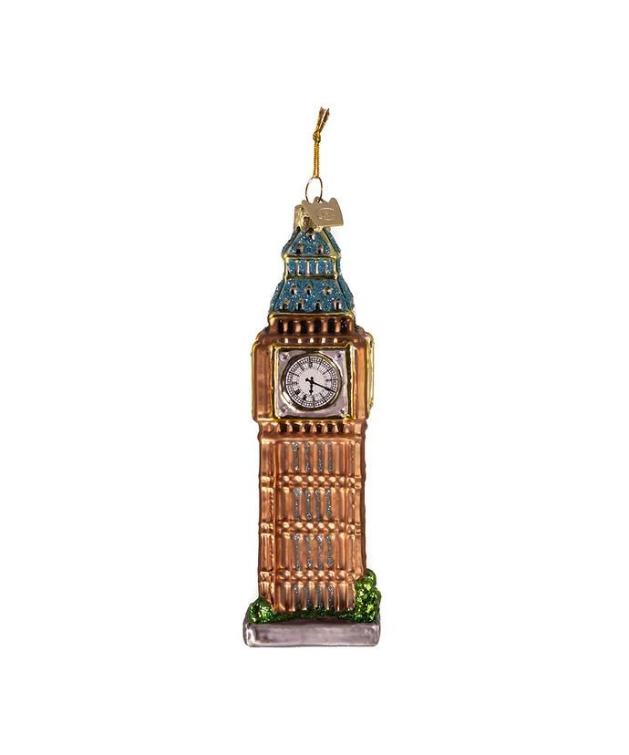 5.5 - Inch Big Ben Glass Ornament – Noble Gems by Kurt Adler - Tree Treasures