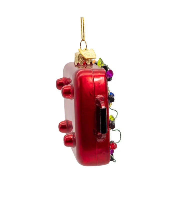 5.5 - Inch Glass Barbecue Grill Ornament – Noble Gems - Tree Treasures