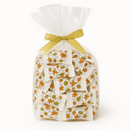 55ct Fall Buttermints Bulk Candy Individually Wrapped – Individually Wrapped Autumn Leaf Candy – Tree Treasures – Thanksgiving Mints for Dinner, Weddings, Buffets, and Party Favors - Tree Treasures