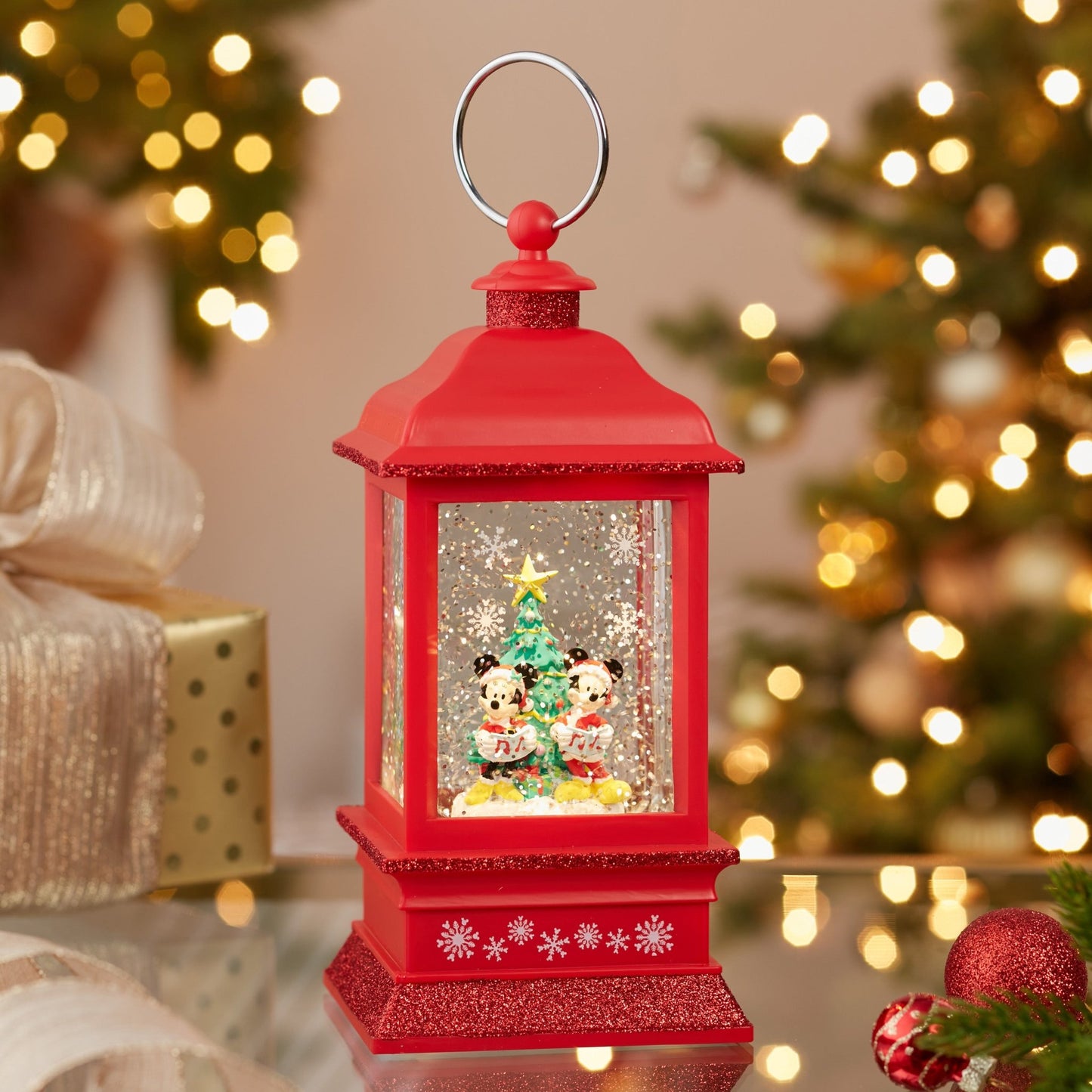 9" Disney© Mickey & Minnie Musical Light - Up Lantern - Tree Treasures