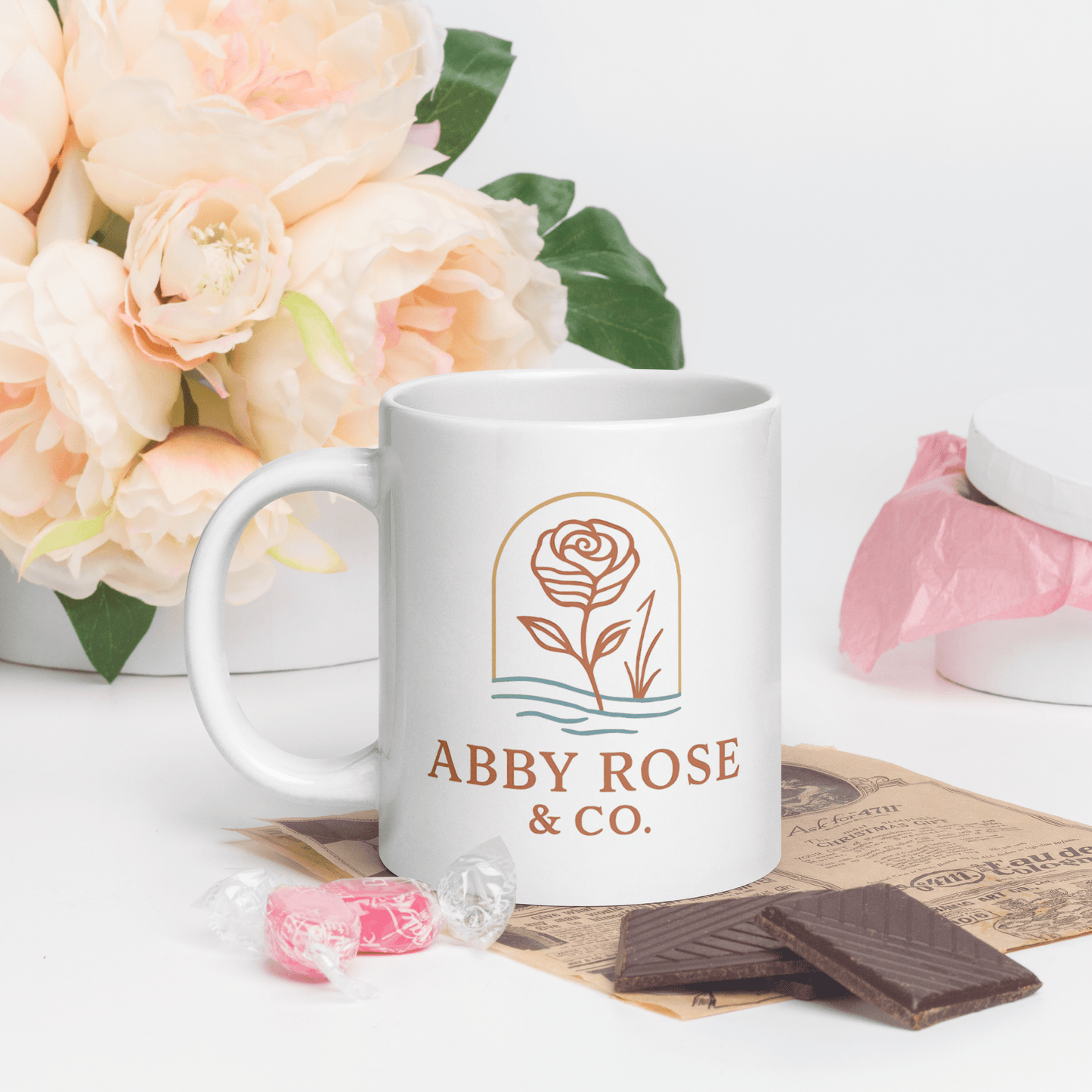 Abby Rose & Co. 20oz Ceramic Mug - Tree Treasures