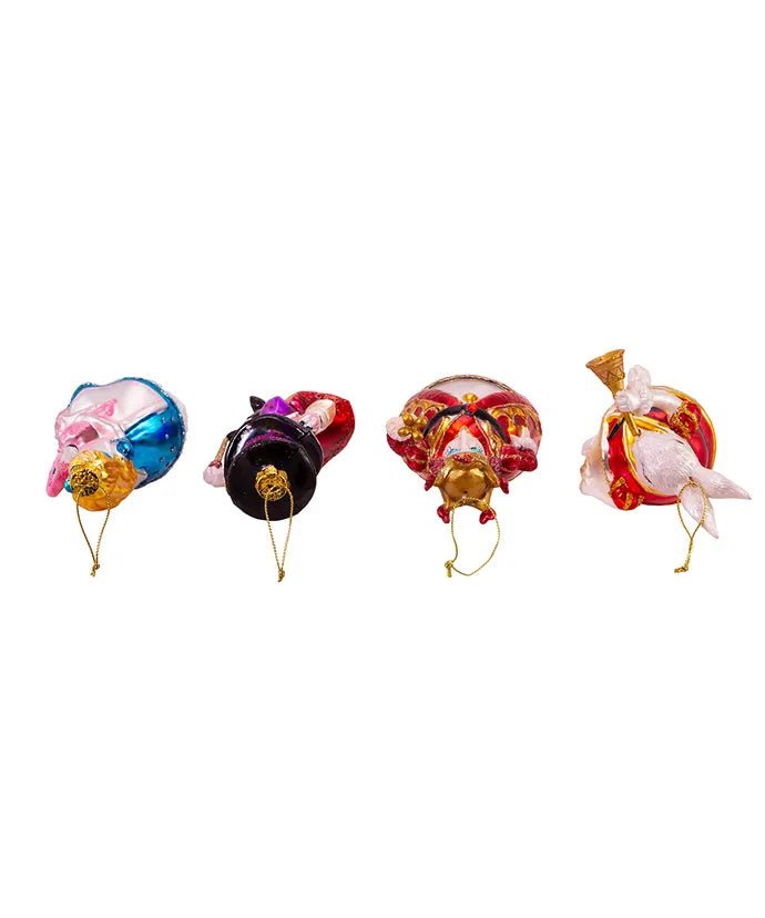 Alice in Wonderland Ornament Set – Noble Gems (4 Pieces) - Tree Treasures