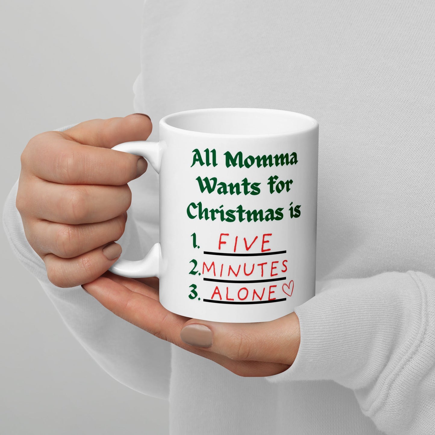 "All Momma Wants" Christmas Mug - Tree Treasures