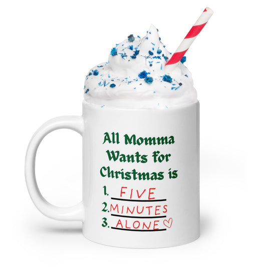 "All Momma Wants" Christmas Mug - Tree Treasures