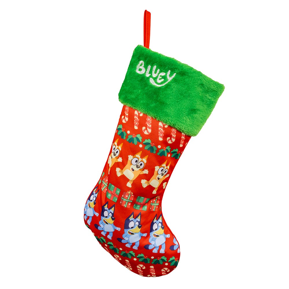 Bluey™ Holiday Pattern Christmas Stocking