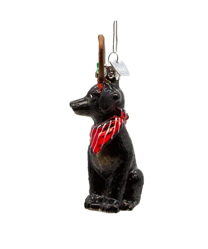 Black Labrador Retriever Glass Ornament – Noble Gems - Tree Treasures