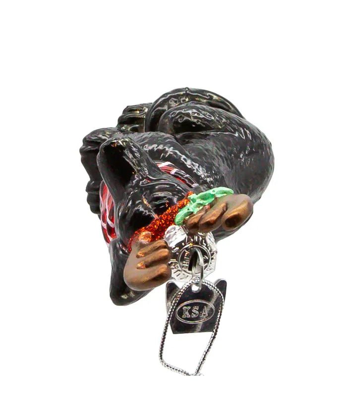 Black Labrador Retriever Glass Ornament – Noble Gems - Tree Treasures