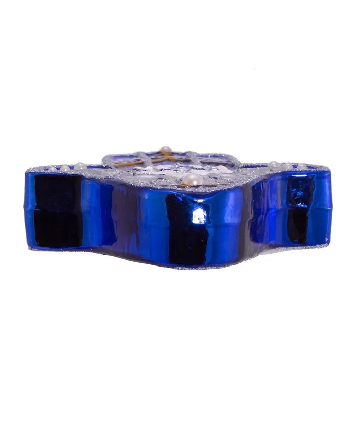 Blue NB1519 Glass Ornament – Noble Gems by Kurt Adler - Tree Treasures