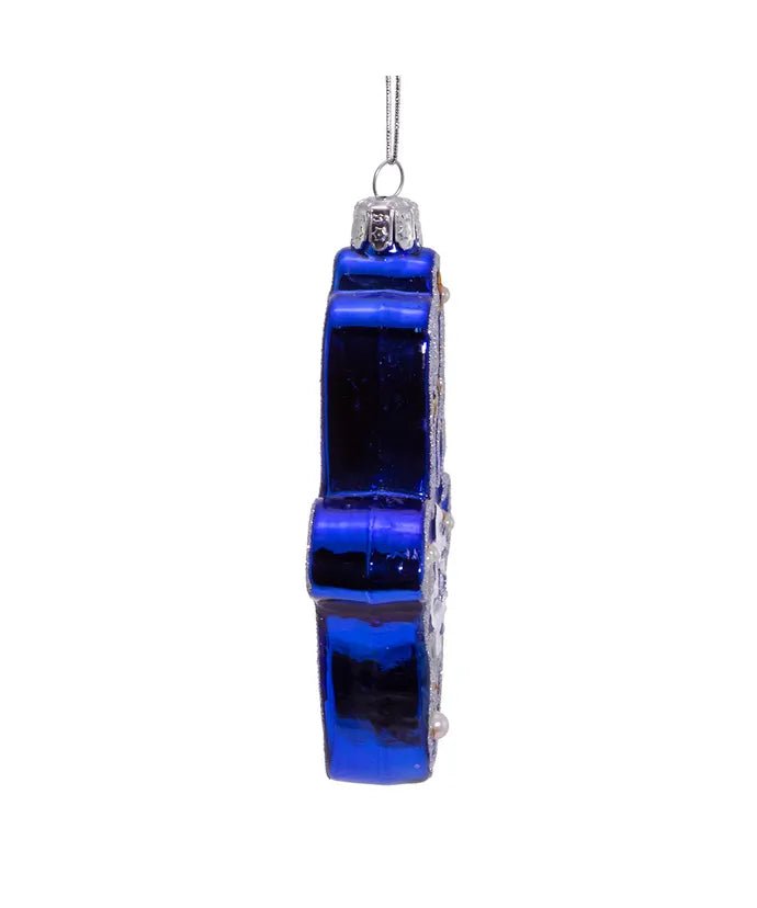 Blue NB1519 Glass Ornament – Noble Gems by Kurt Adler - Tree Treasures