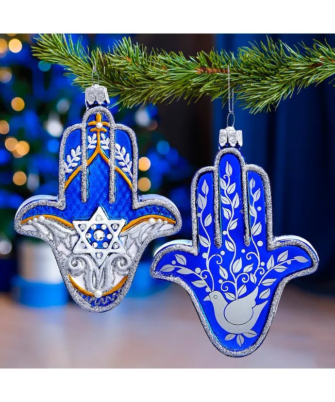 Blue NB1519 Glass Ornament – Noble Gems by Kurt Adler - Tree Treasures