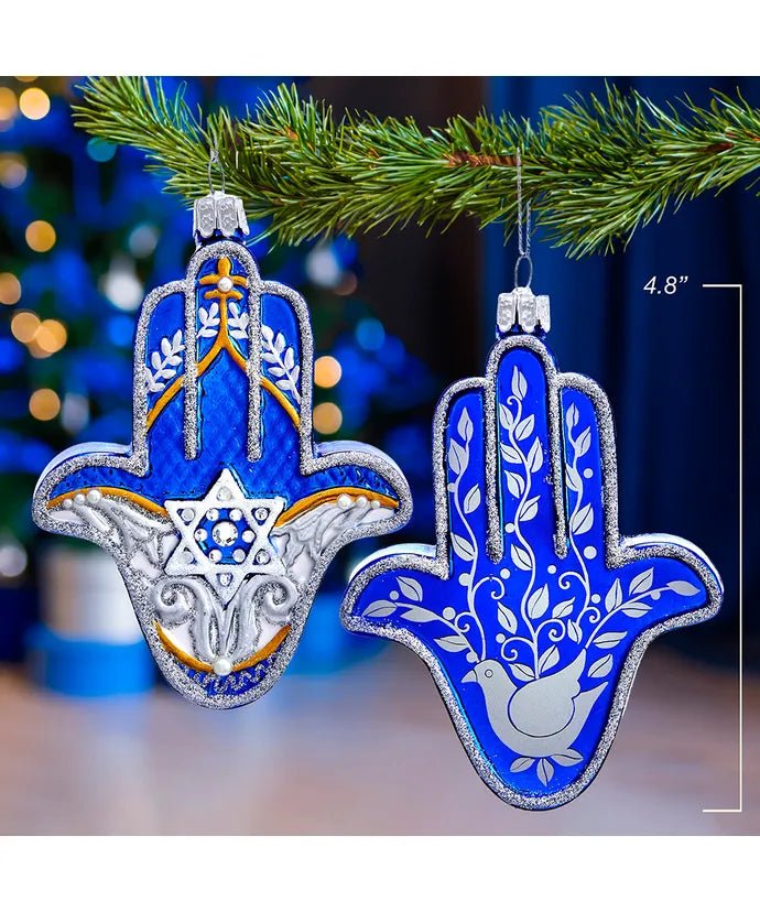 Blue NB1519 Glass Ornament – Noble Gems by Kurt Adler - Tree Treasures