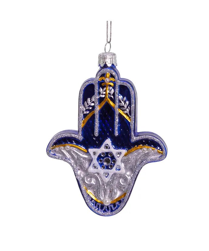 Blue NB1519 Glass Ornament – Noble Gems by Kurt Adler - Tree Treasures