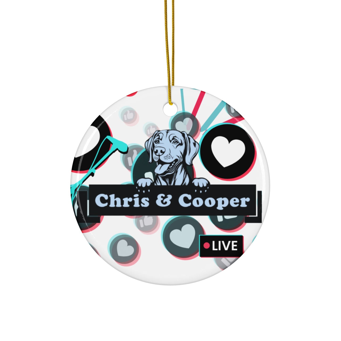 Chris & Cooper Lip Sync Battle Christmas Ornament - Tree Treasures