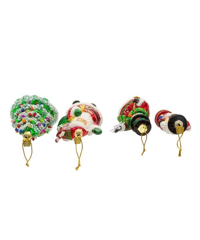 Christmas Ornament Box Set – 4 - Piece – 3"–5.75" – Noble Gems - Tree Treasures