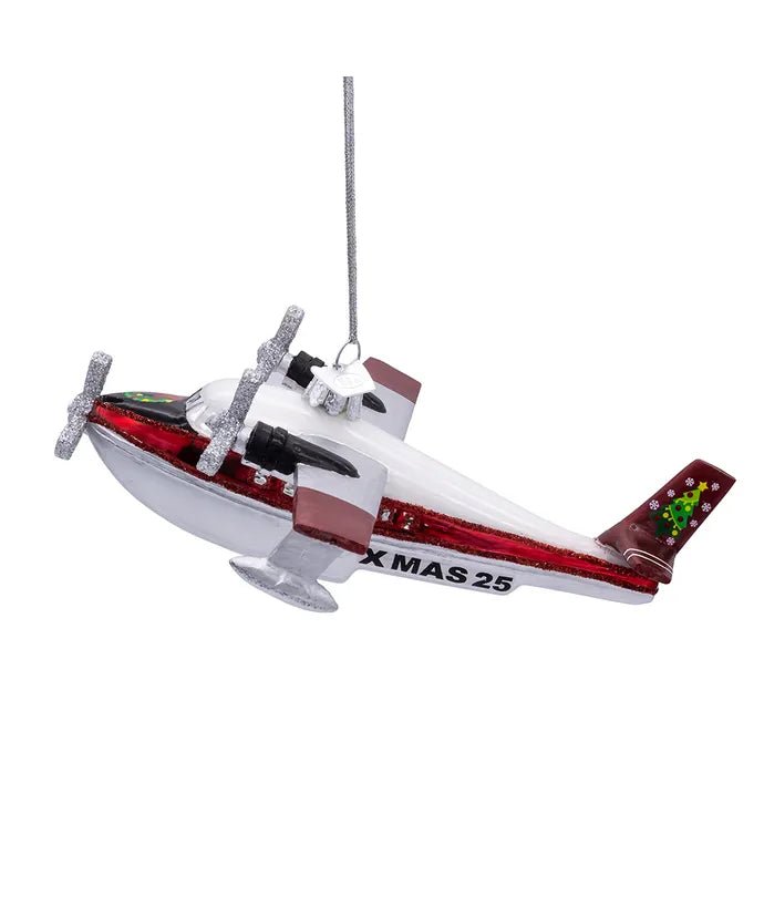 Christmas Sea Plane Ornament – 6 - Inch Noble Gems - Tree Treasures