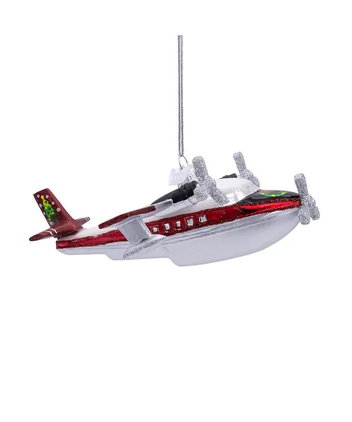 Christmas Sea Plane Ornament – 6 - Inch Noble Gems - Tree Treasures