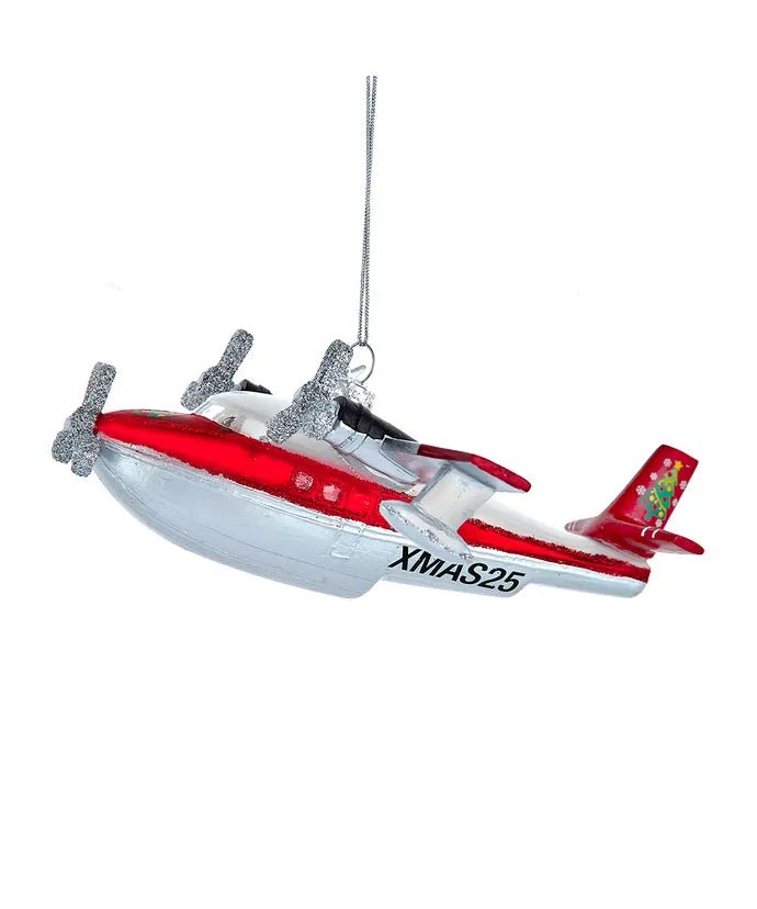 Christmas Sea Plane Ornament – 6 - Inch Noble Gems - Tree Treasures