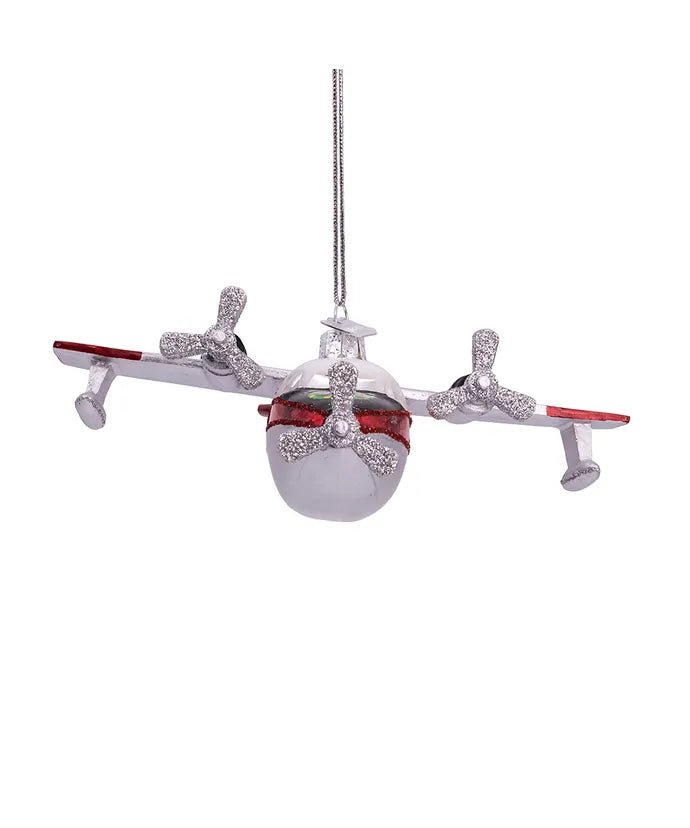 Christmas Sea Plane Ornament – 6 - Inch Noble Gems - Tree Treasures