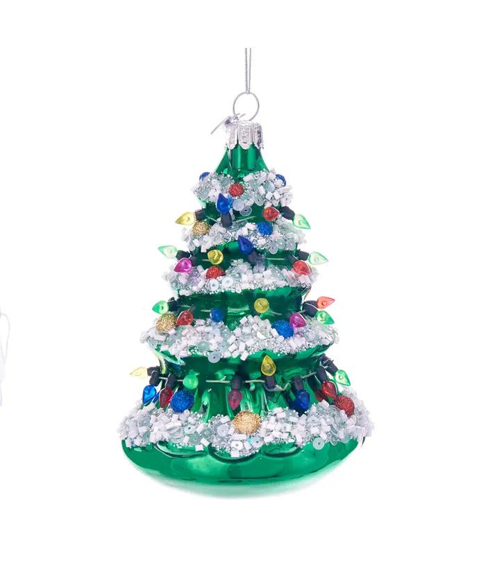 Christmas Tree Glass Ornament – 5 - Inch Noble Gems - Tree Treasures