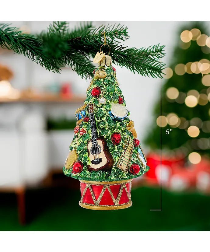 Christmas Tree with Instruments Ornament – Noble Gems 5 - Inch - Tree Treasures