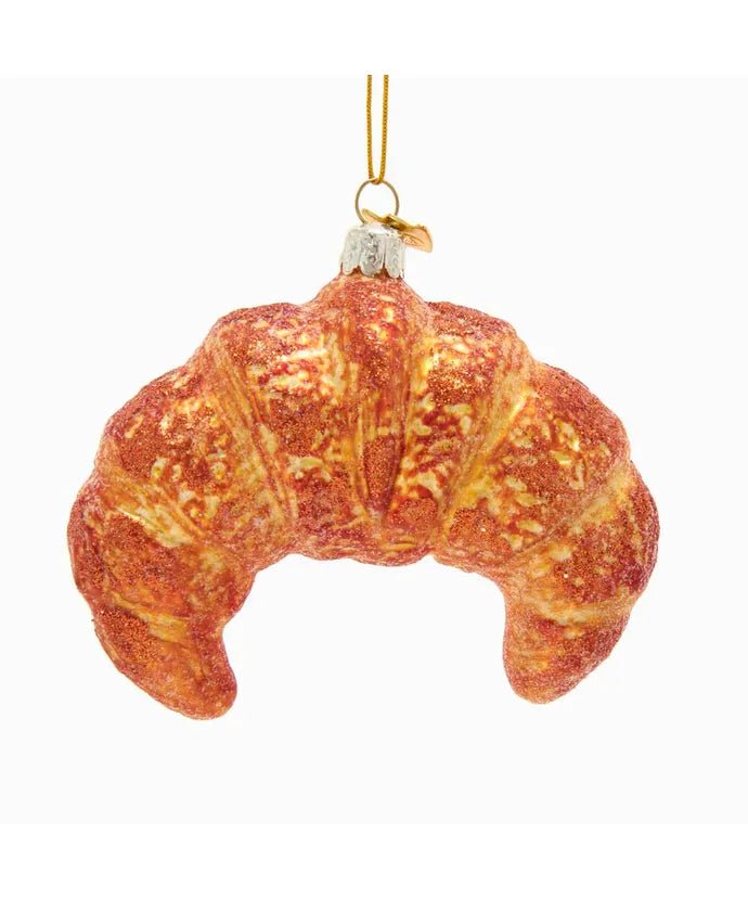 Croissant Glass Ornament – Noble Gems Christmas Tree Décor - Tree Treasures