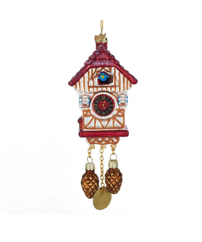 Cuckoo Clock Glass Ornament – Noble Gems Collection - Tree Treasures