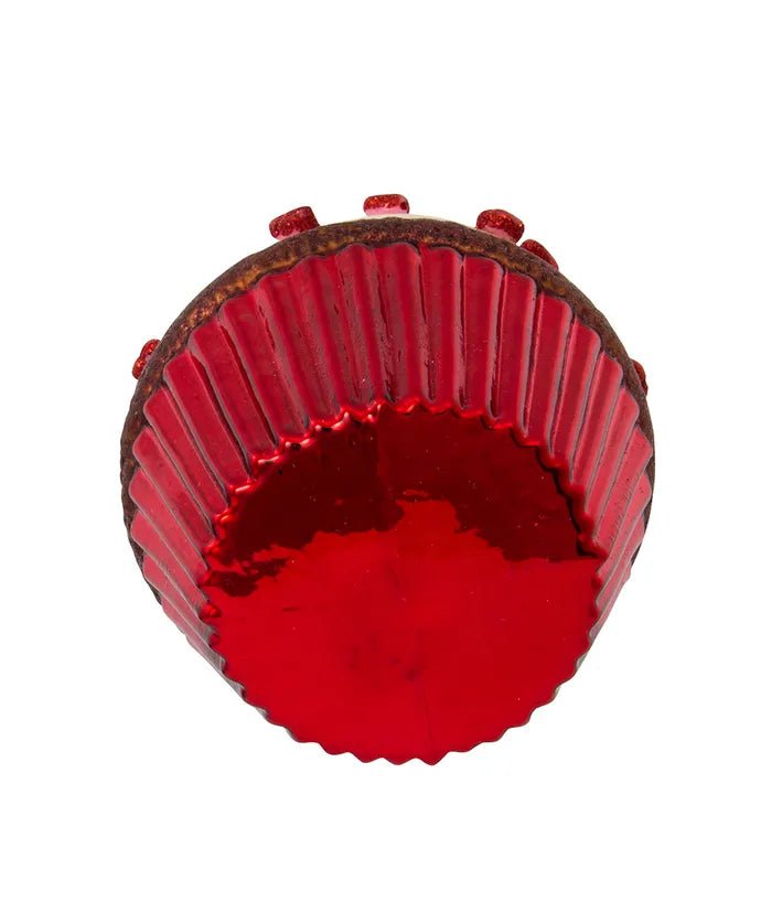 Cupcake Glass Ornament Set – 3.65 - Inch Noble Gems (3 Pieces) - Tree Treasures