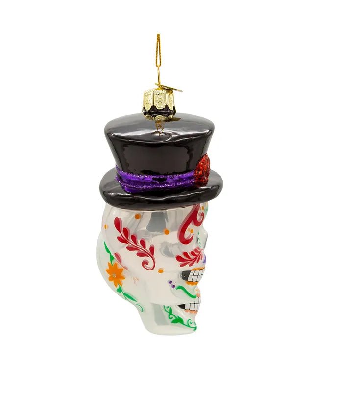 Day of the Dead Couple Glass Ornament – 4.25 - Inch Noble Gems - Tree Treasures