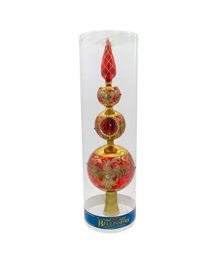 Finial Angel Treetop with Reflector – 15.75 - Inch – Kurt Adler - Tree Treasures