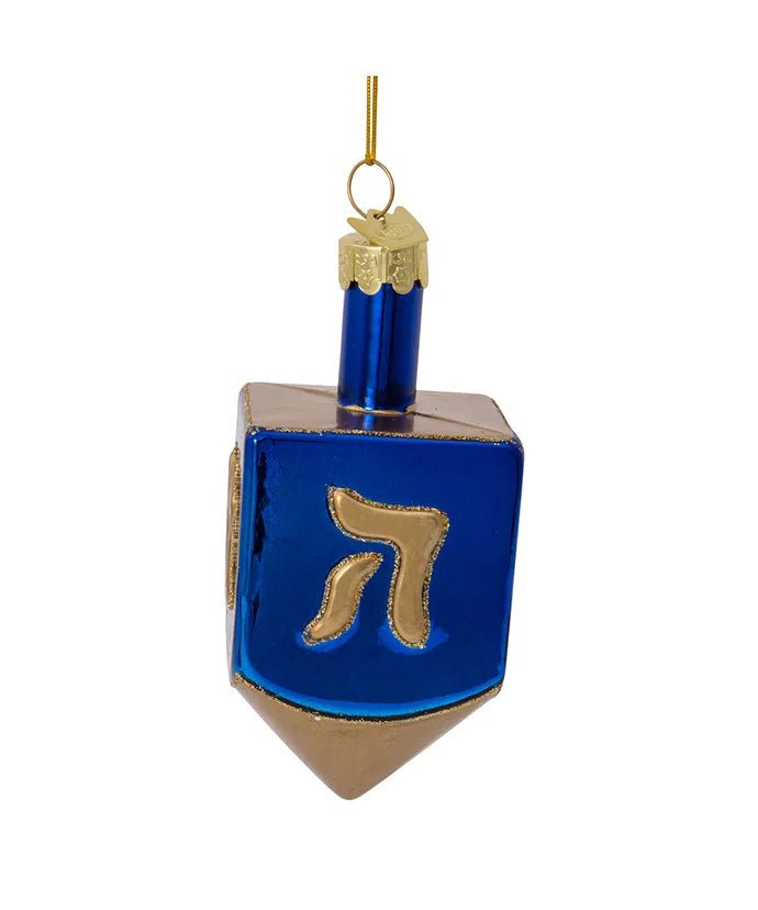 Hanukkah Ornament Set – 3 - Piece Glass – Noble Gems - Tree Treasures