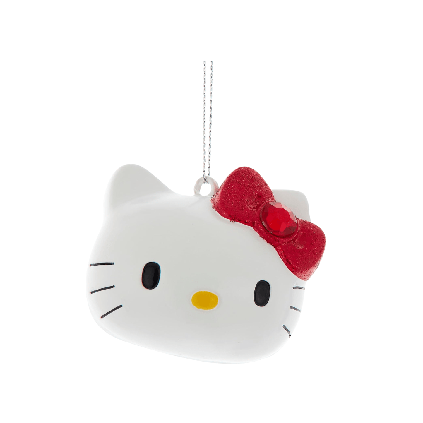 Hello Kitty Red Bow Christmas Ornament – 3" Sanrio Holiday Decor - Tree Treasures
