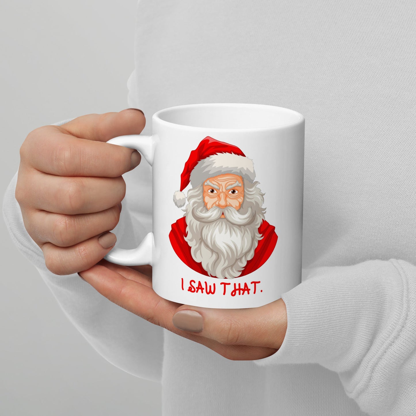 "I Saw That" Santa Mug - Tree Treasures