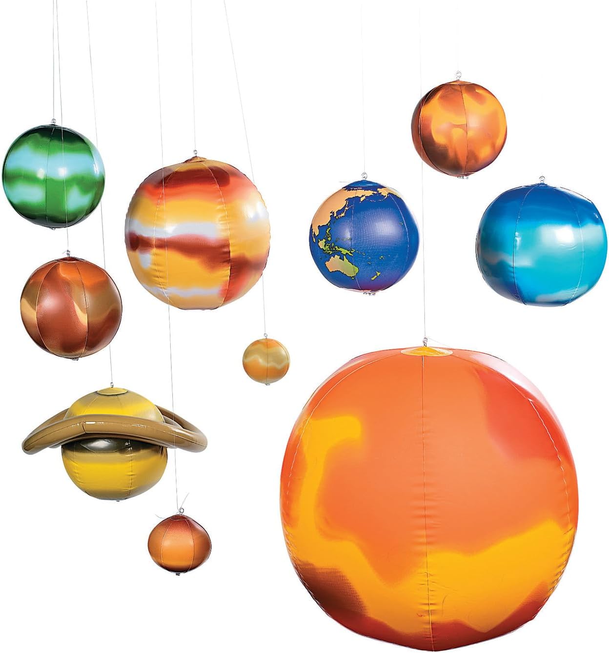 Inflatable Planets Solar System Set - 10 Pieces - Tree Treasures
