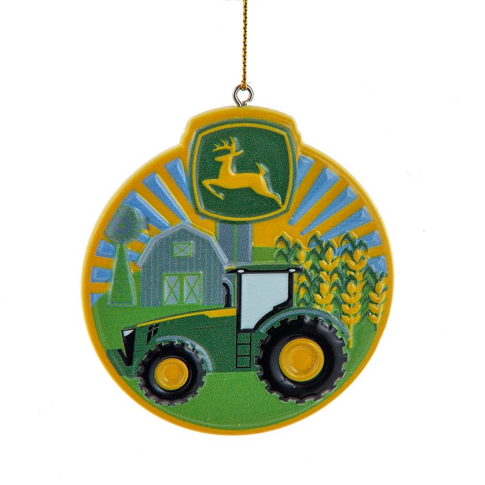 John Deere™ Round Tractor Ornament - Tree Treasures