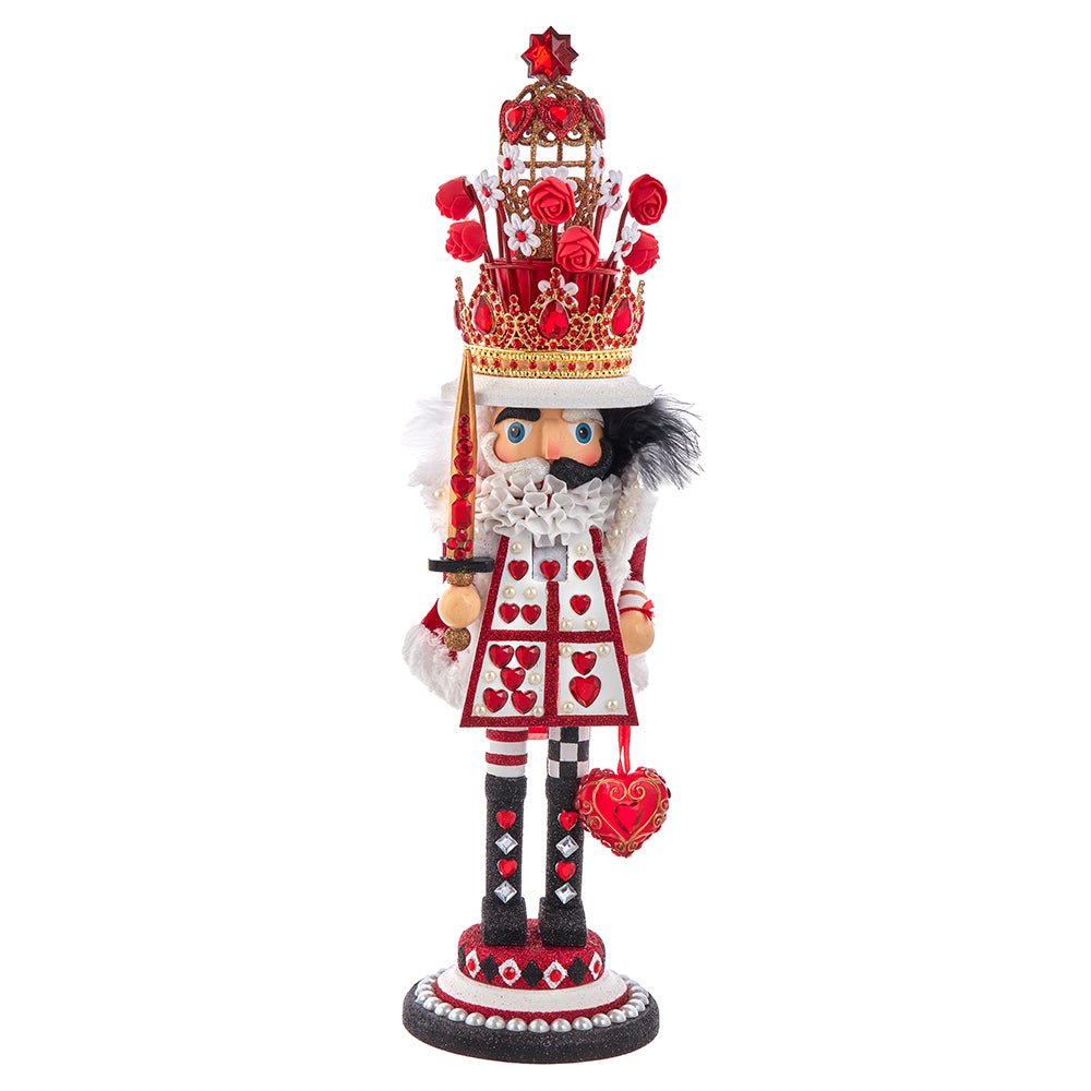 KURT ADLER 18" HOLLYWOOD KING OF HEARTS NUTCRACKER - Tree Treasures