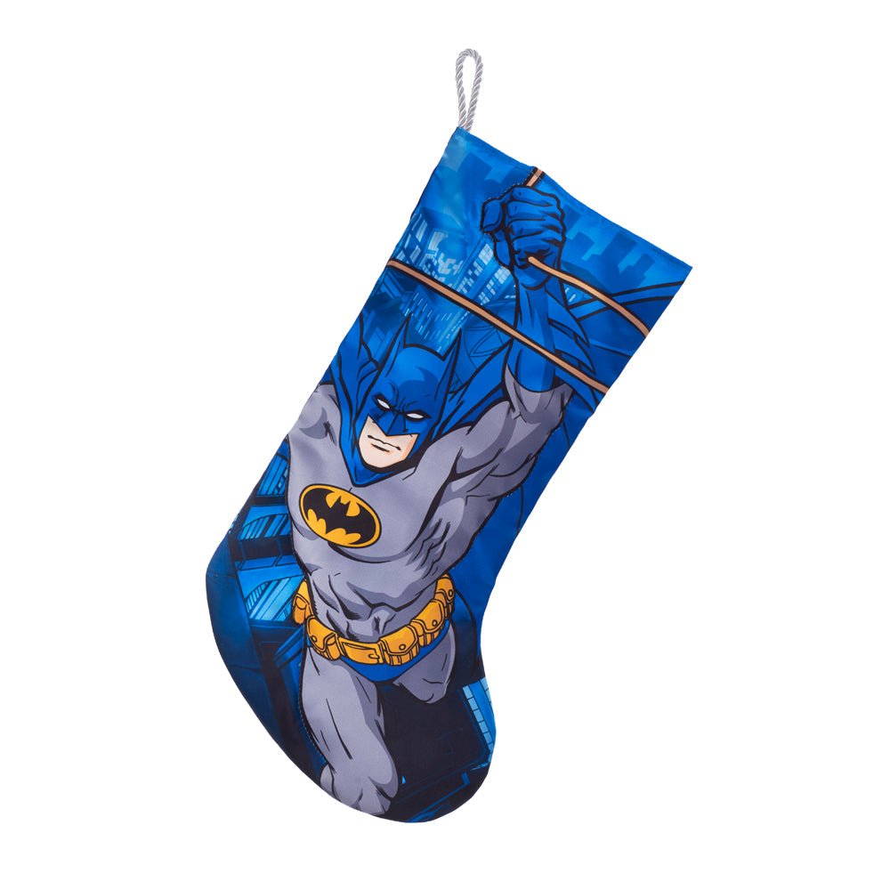 Kurt Adler 19" Batman™ Printed Stocking – Retro Comic Style Decor - Tree Treasures