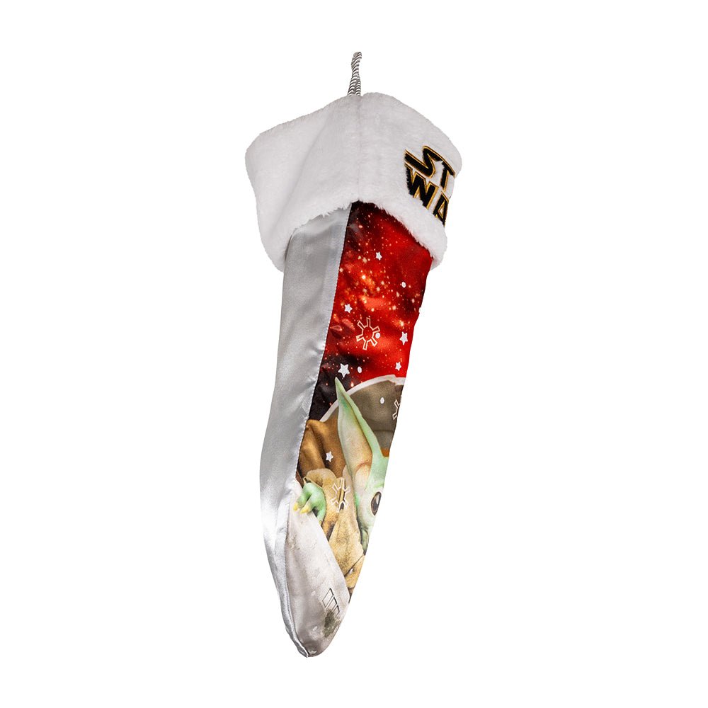 KURT ADLER 19" STAR WARS BABY YODA STOCKING WITH CUFF - Tree Treasures