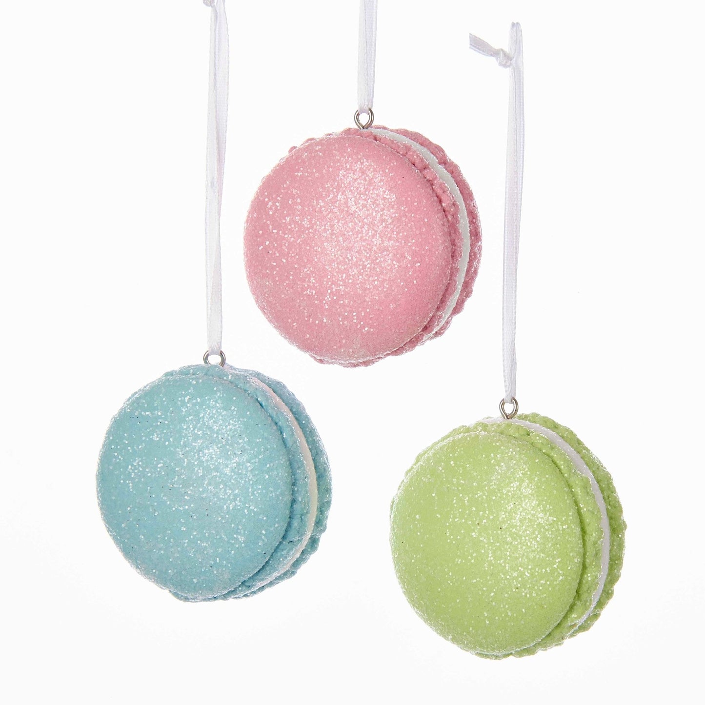 KURT ADLER 2.25" CLAYDOUGH MACAROON ORNAMENT 3 ASSORTED - Tree Treasures