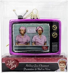 Kurt Adler 3.5" I Love Lucy® Retro Glass TV Ornament - Tree Treasures