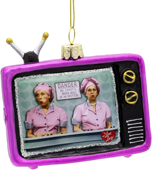 Kurt Adler 3.5" I Love Lucy® Retro Glass TV Ornament - Tree Treasures